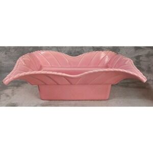 Vtg Retro 1956 Miramar California Pottery Pink Planter‎ 618 MCM 11.5x7x4.5 READ